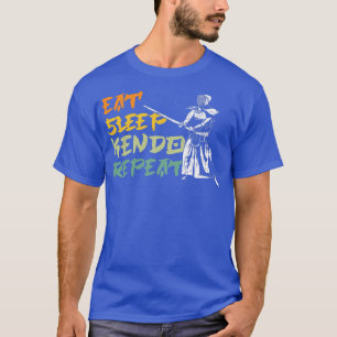 T-shirt Manger Sleep Kendo Samurai Katana Japan Martial Ar