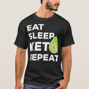 T-shirt Manger Sleep Keto Diet Répéter Hommes Femmes Avoca