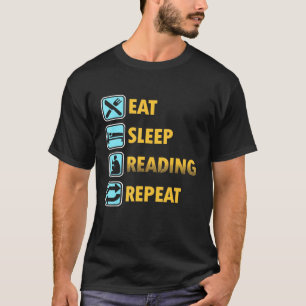 T-shirt Manger Sleep Lecture Bookwort Livre Jour parfait