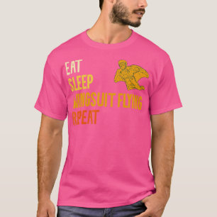 T-shirt Manger Sleep Wingsuit Vol Répéter Skydiving Skydiv
