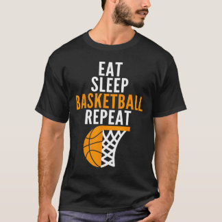 T-shirt manger sommeil basketball répétition joueurs de ba