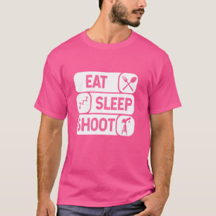 T-shirt MANGER SOMMEIL SHOOT Photographie Mode de vie Phot
