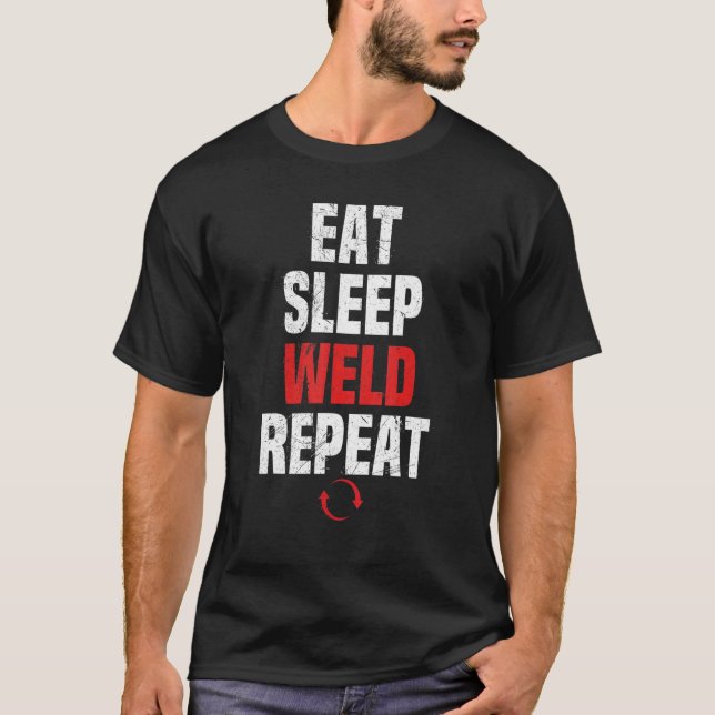 T-shirt manger soudure de sommeil répétition Flamme Metals (Devant)