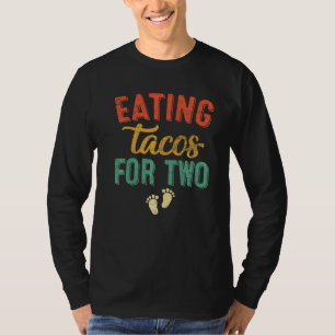 T-shirt Manger Tacos Pour Deux Vêtements Grossesse Révéler