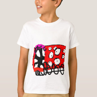T-shirt mangeur abstrait coloré