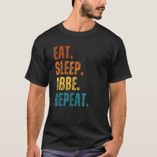 T-shirt Mangez Boeuf de boeuf de sommeil Bacon Oeufs de ba