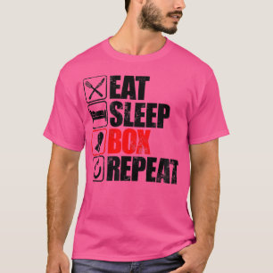 T-shirt Mangez Boîte de sommeil Répéter le cadeau pour boî