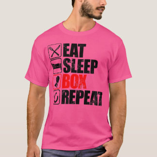 T-shirt Mangez Boîte de sommeil Répéter le cadeau pour boî