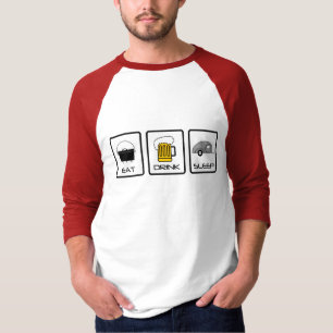 T-shirt "Mangez, buvez, dormez" camping de larme
