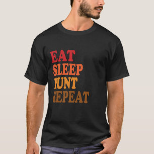 T-shirt Mangez Chasse au sommeil Répéter Chasse au canard 