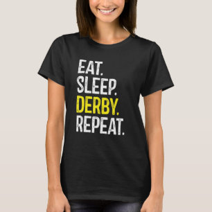 T-shirt Mangez Derby Dormir Répéter Roller Derby Roller Pa