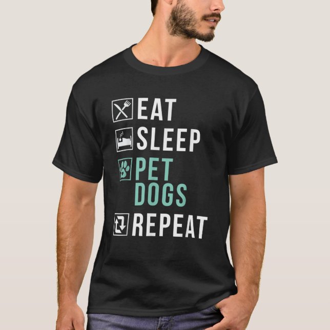 T-shirt Mangez des chiens pour animaux de compagnie de som (Devant)