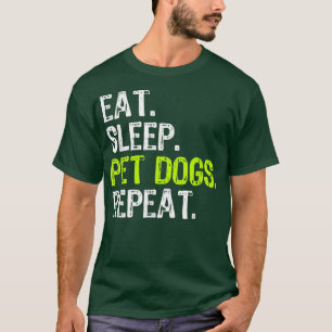 T-shirt Mangez des chiens pour animaux de compagnie Répéte