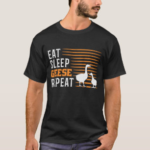 T-shirt Mangez des oies endormies Répétez les éleveurs d'o