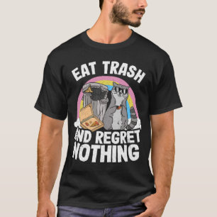 T-shirt Mangez Des Trash Et Regrettez Rien Pizza Raccoon 3