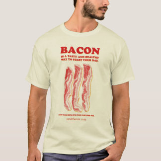 T-shirt Mangez différent : Mangez du lard