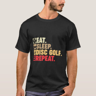 T-shirt Mangez Disque Dormir Golf Répéter Hommes Grand-Pèr