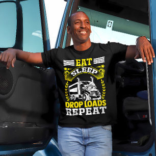T-shirt Mangez, Dormez, Charges de gouttes Conducteur de c