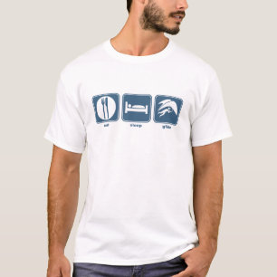 T-shirt mangez, dormez, glissez