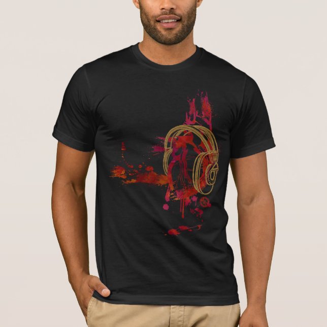 T-shirt Mangez, dormez, respirez… la MUSIQUE (Devant)