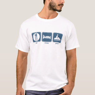 T-shirt mangez, dormez, scooter de mer