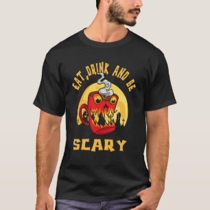 T-shirt Mangez du café et soyez un monstre effrayant pour