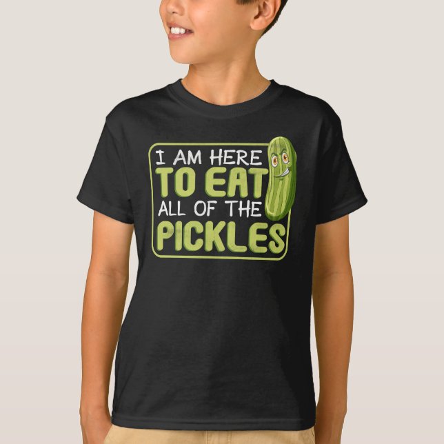 T-shirt Mangez Du Concombre Ici Mangez Tous Les Plats Végé (Devant)