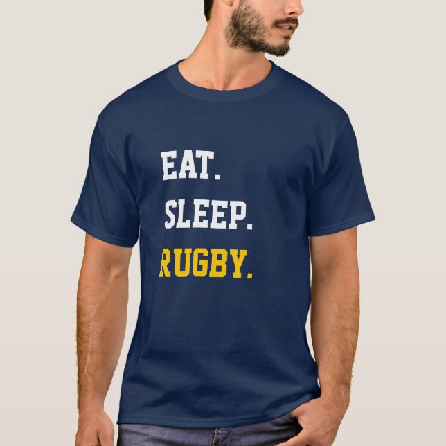 T-shirt Mangez du rugby (Devant)
