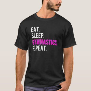 T-shirt Mangez Gymnastique du sommeil Répétez les enfants 