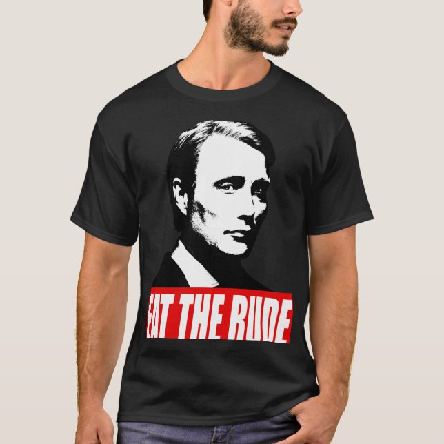 T-shirt MANGEZ IMPOLI Hannibal Fond Sombre (Devant)