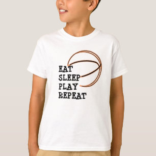 T-shirt Mangez la chemise de basket-ball de répétition d