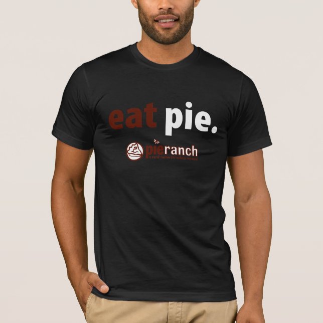 T-shirt Mangez la chemise de tarte (Devant)