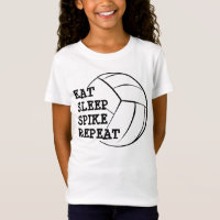 Mangez la chemise de volleyball de répétition de