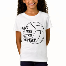 Mangez la chemise de volleyball de répétition de