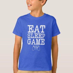 T-shirt Mangez la chemise drôle de gamer de garçons