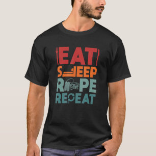 T-shirt Mangez la corde de sommeil Répéter la corde de sau