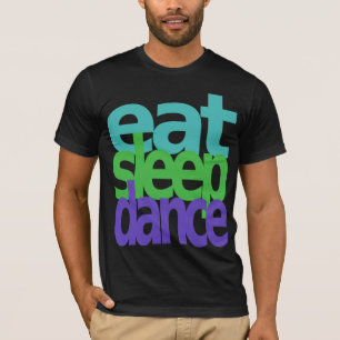 T-shirt mangez la danse de sommeil