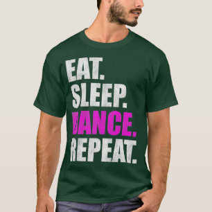 T-shirt Mangez la danse du sommeil Répéter 2