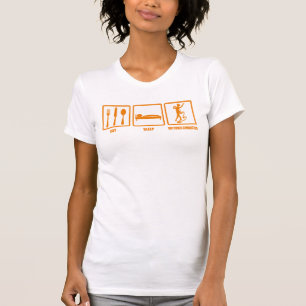 T-shirt Mangez la gymnastique rythmique de sommeil