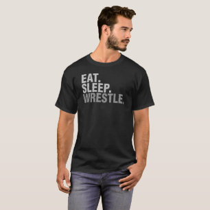 T-shirt Mangez la lutte de sommeil pour la pièce en t de
