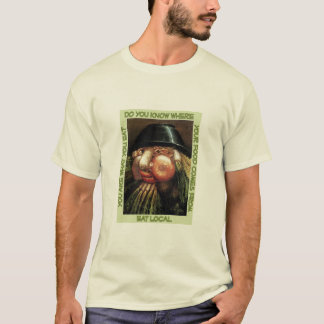 T-shirt Mangez la pièce en t locale