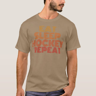 T-shirt Mangez la répétition de hockey sur glace