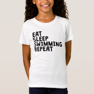 T-Shirt Mangez la répétition de natation de sommeil