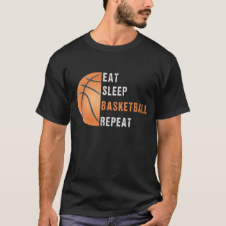 T-shirt Mangez la répétition du basket-ball