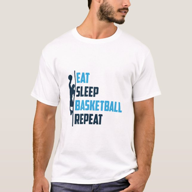 T-shirt Mangez la répétition du basket-ball (Devant)