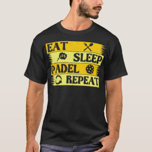 T-shirt mangez la répétition du padel