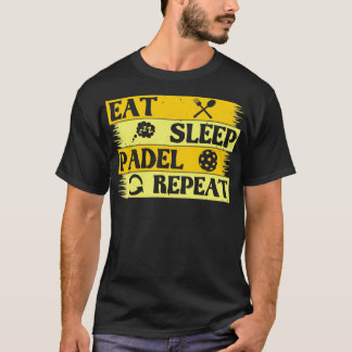 T-shirt mangez la répétition du padel
