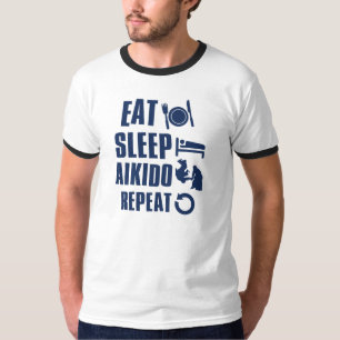 T-shirt Mangez l'Aikido de sommeil