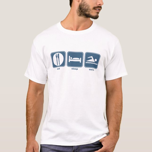 T-shirt mangez le bain de sommeil (Devant)