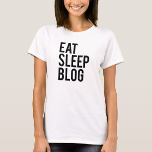 T-shirt Mangez le blog de sommeil